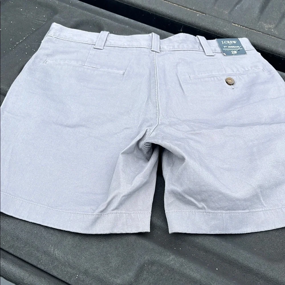 J. Crew Gray Flat Front Shorts Lightweight Cotton